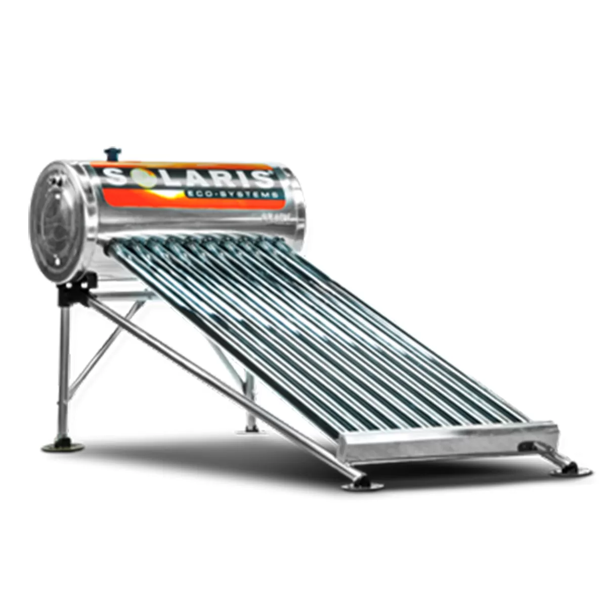 Calentador solaris de 10 tubos para baja presión